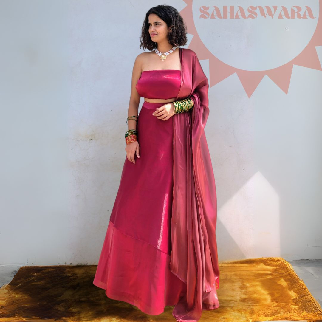 Deep Maroon Lehenga