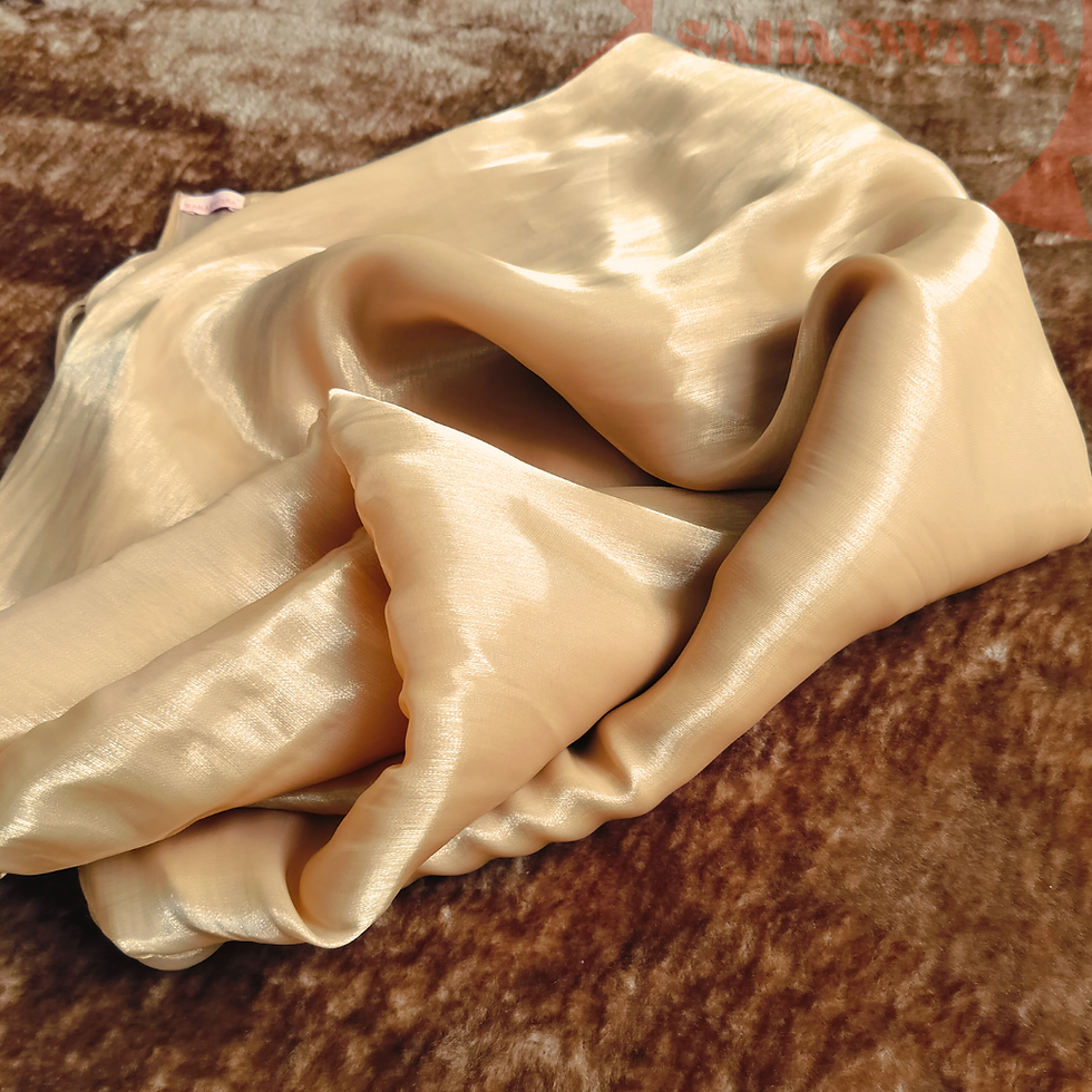 Thumbnail: Light yellow dupatta made of tissue, very soft premium fabric to wear with Indian traditional dresses