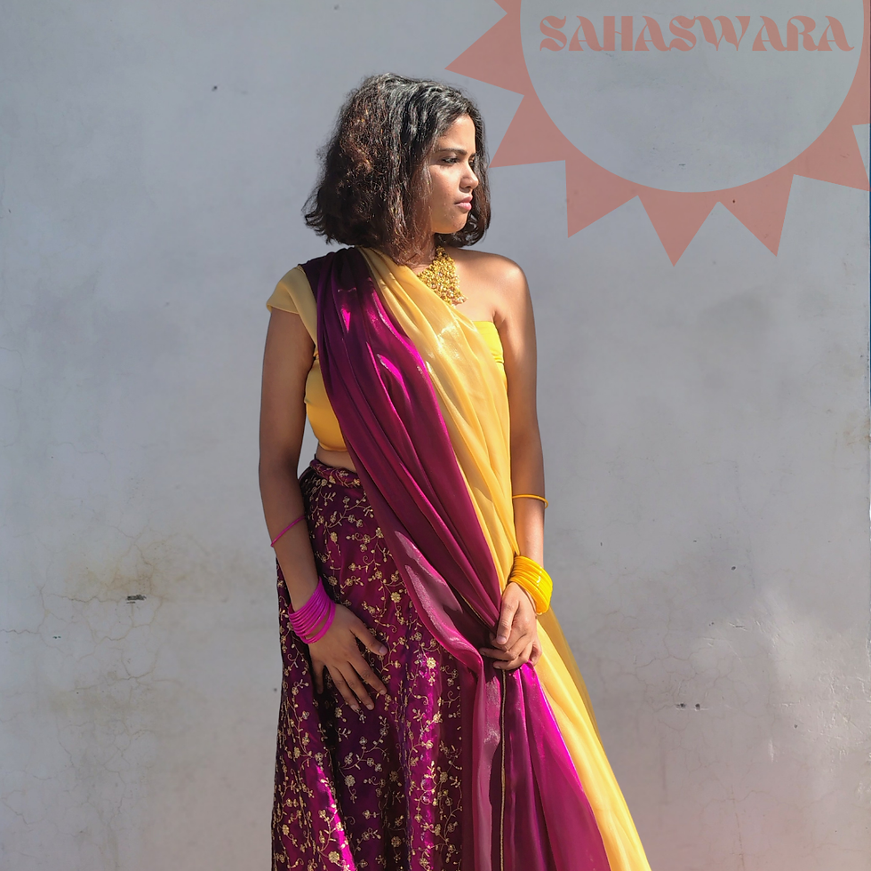 Thumbnail: Sangria Purple Lehenga