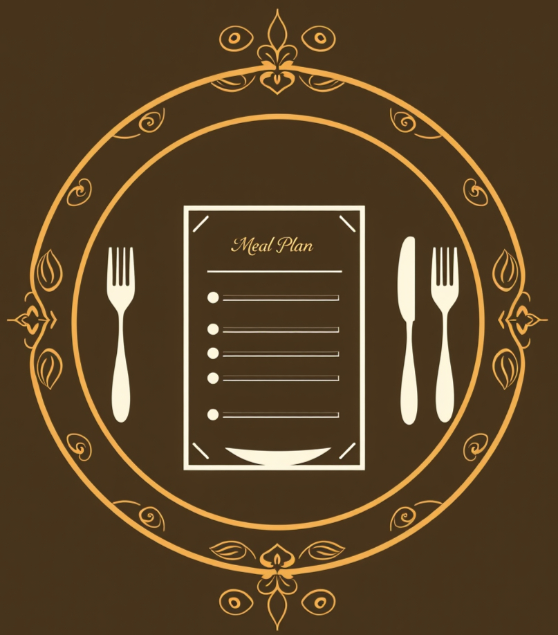 Create a premium circular website icon for an established Indian restaurant in Edinburgh,