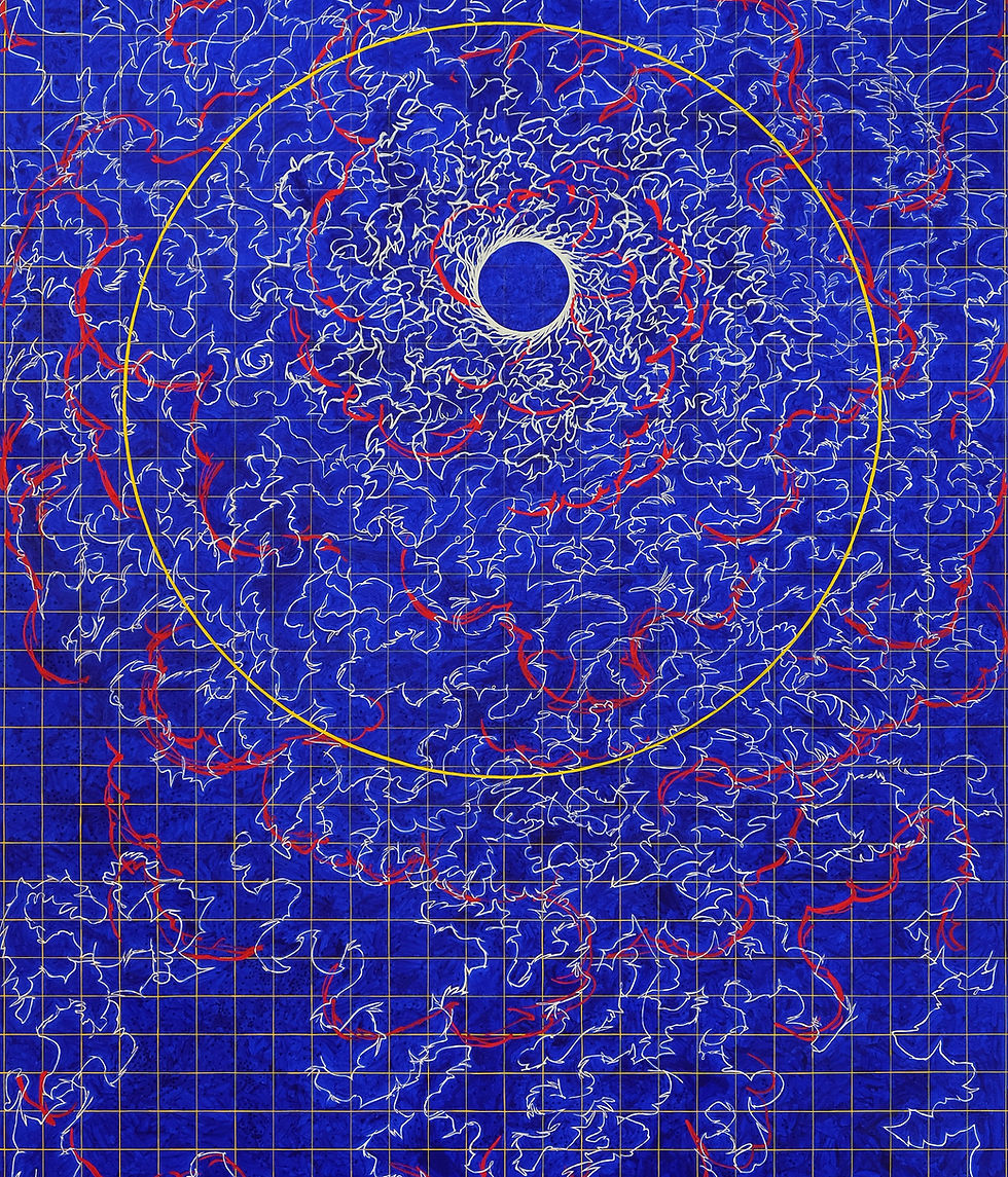 Arthur Lambert — peinture abstraite contemporaine, tissage lumineux de l’univers, rareté pour connaisseurs d’art.