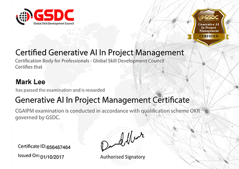 GSDC Certifcation