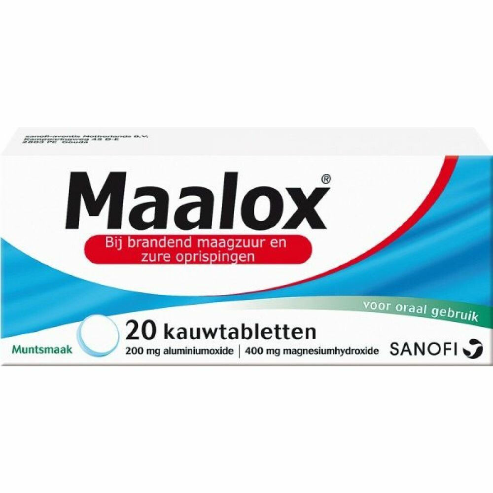 Maalox kauwtabletten - 20st