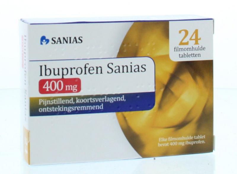 Sanias Ibuprofen 400 mg - 24 filmomhulde tabletten