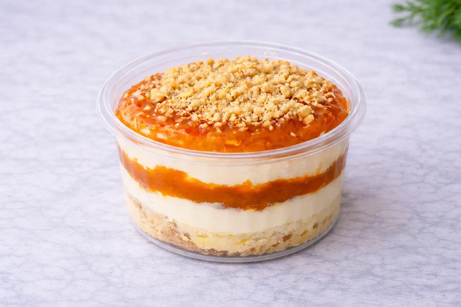 Apricot & Cottage Cheese Layered Dessert