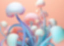 Pastel gradient background with plants, complementing Pixel Strategia's message of creativity and strategic storytelling.