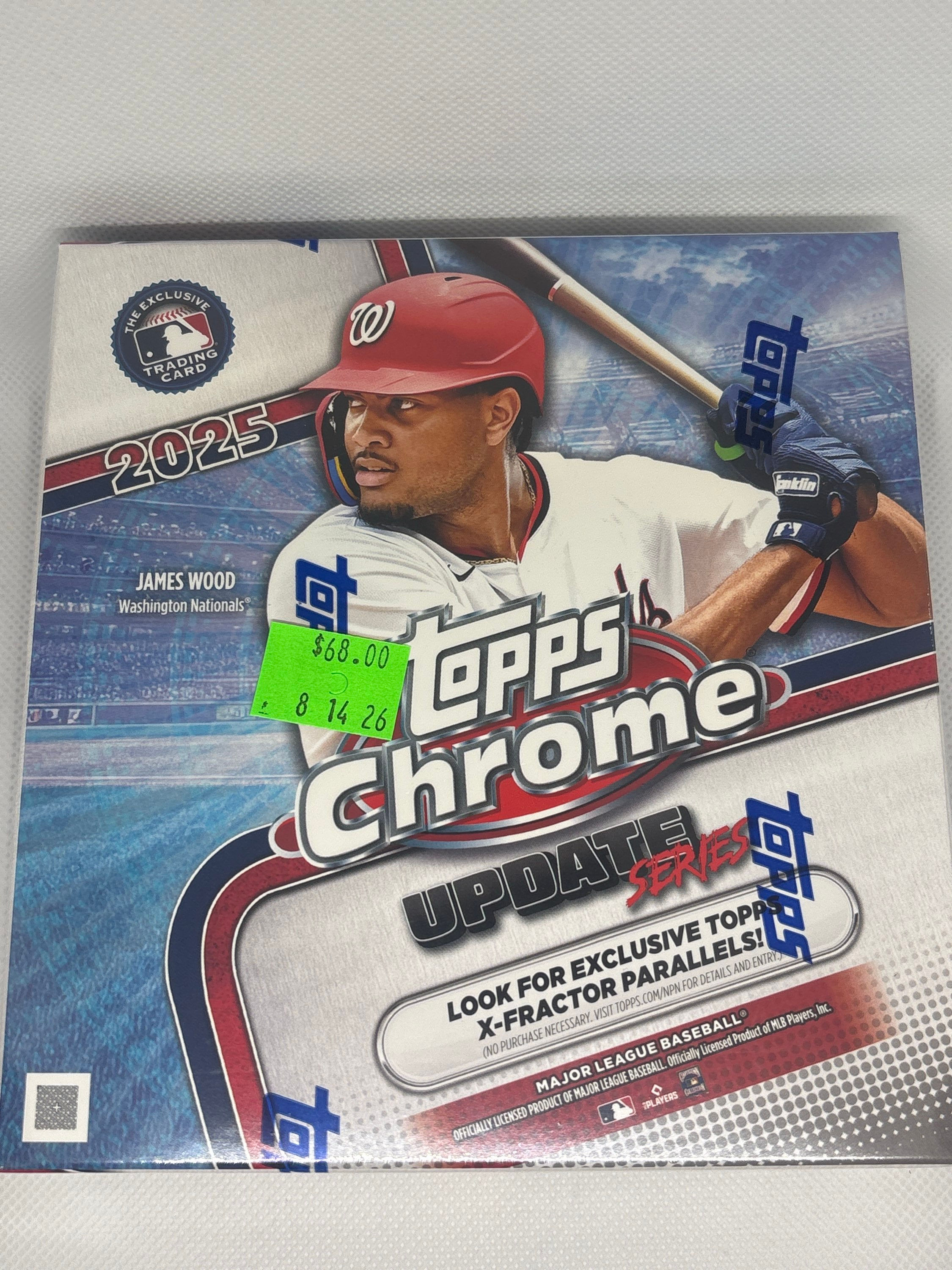 2025 Topps Chrome Update Series Baseball Mega Box