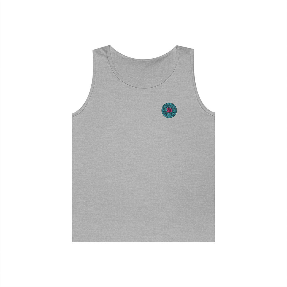 Miniatura: Unisex Heavy Cotton Tank Top with Vintage Graphic, Summer Wear