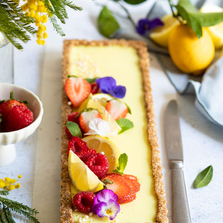 Tarte au citron - Vegan & Sans gluten