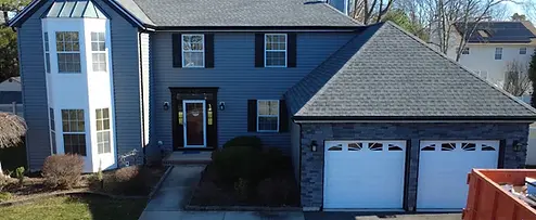 Certainteed vinyl siding and stone veener on NJ home