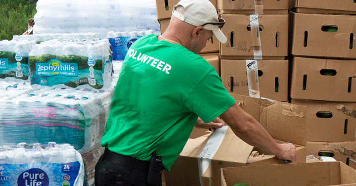 A photo of a volunteers responding in time of crisis