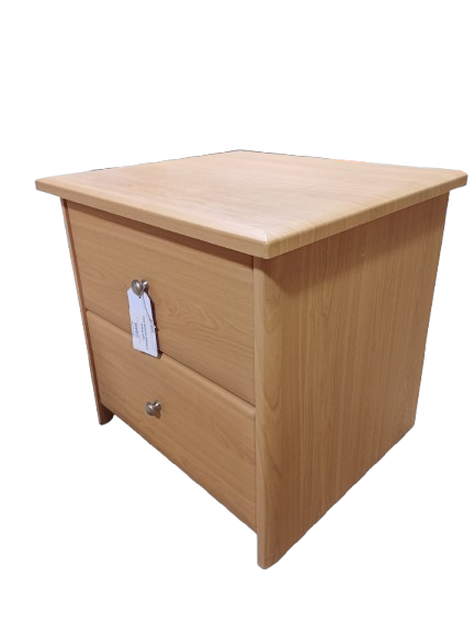 Thumbnail: Light Wood 2 Drawer Bedside Unit