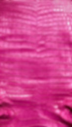 Crocodile belly skin Leather Magenta