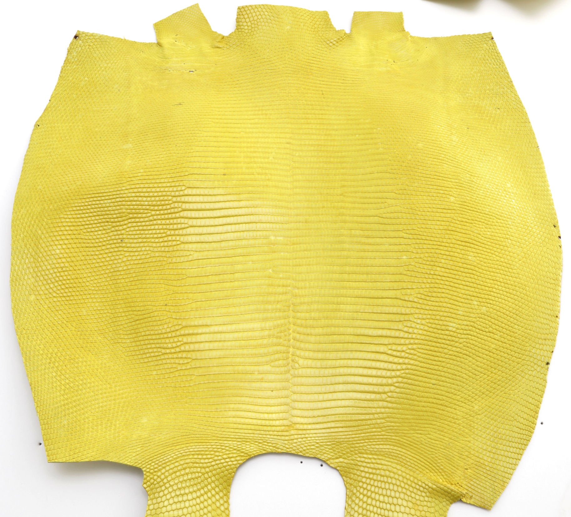 Lizard Skin Leather Neon Yellow