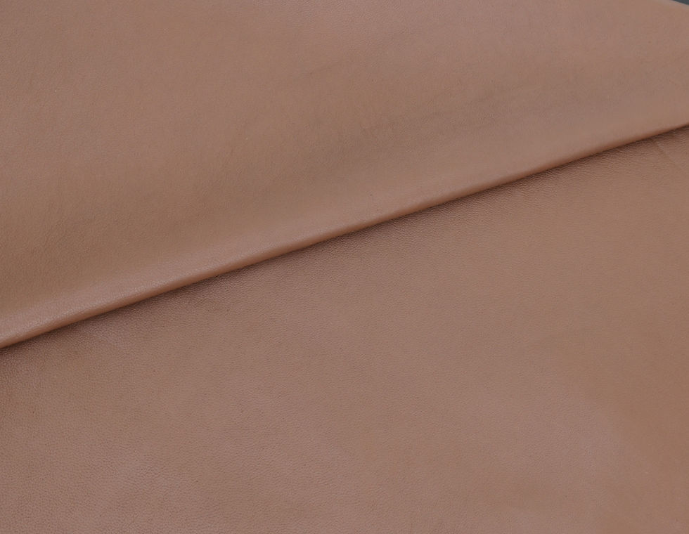Thumbnail: Lamb Skin Leather Cognac (caramel) Color