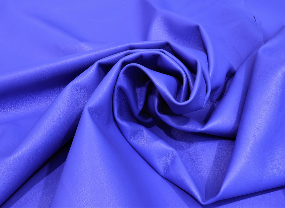 Thumbnail: Lamb Skin Leather Purple Color (100% Genuine skin)