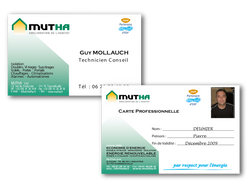 Carte Professionnelle MUTHA sas