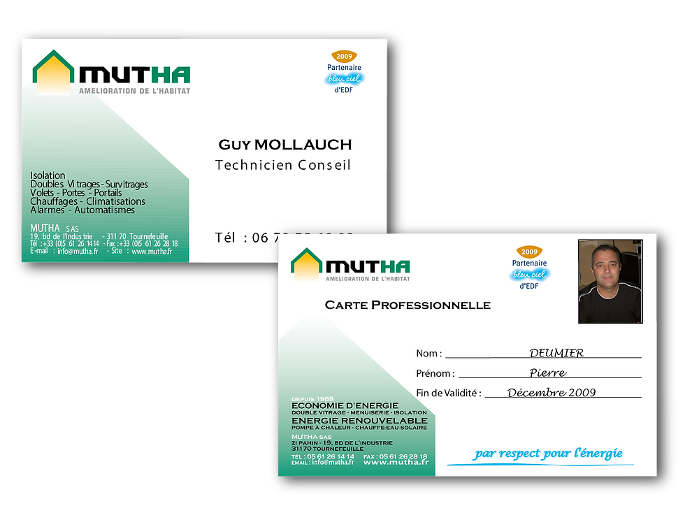 Carte Professionnelle Mutha