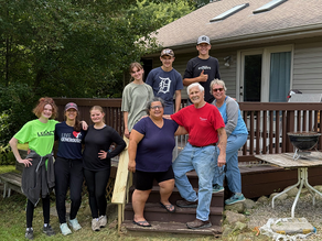 Group photo of Lord of Life Team youth volunteers during day of caring community service event 2025