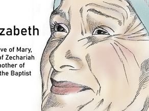 Illustration of Elizabeth - Relative of Mary, Wife of Zechariah and mother of John the Baptist