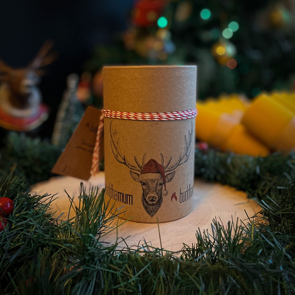 Thumbnail: Christmas Beeswax Wish candles - 4 beeswax candles