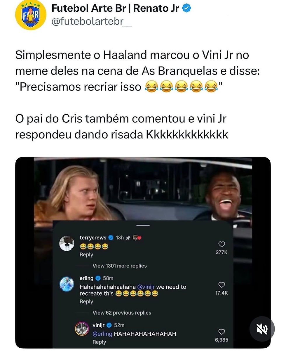 O Brasil que já é o futuro: O que um meme de futebol revela sobre a nossa potência simbólica.