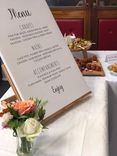 A-frame menu: Bespoke catering menu indian dishes Jaflong Tandoori