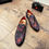 Thumbnail: Chaos Theory Suede Leatherbottom Loafers