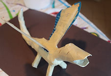 Paper mache Mystcal Creatures