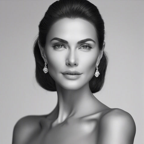 A classic look of a beautiful woman