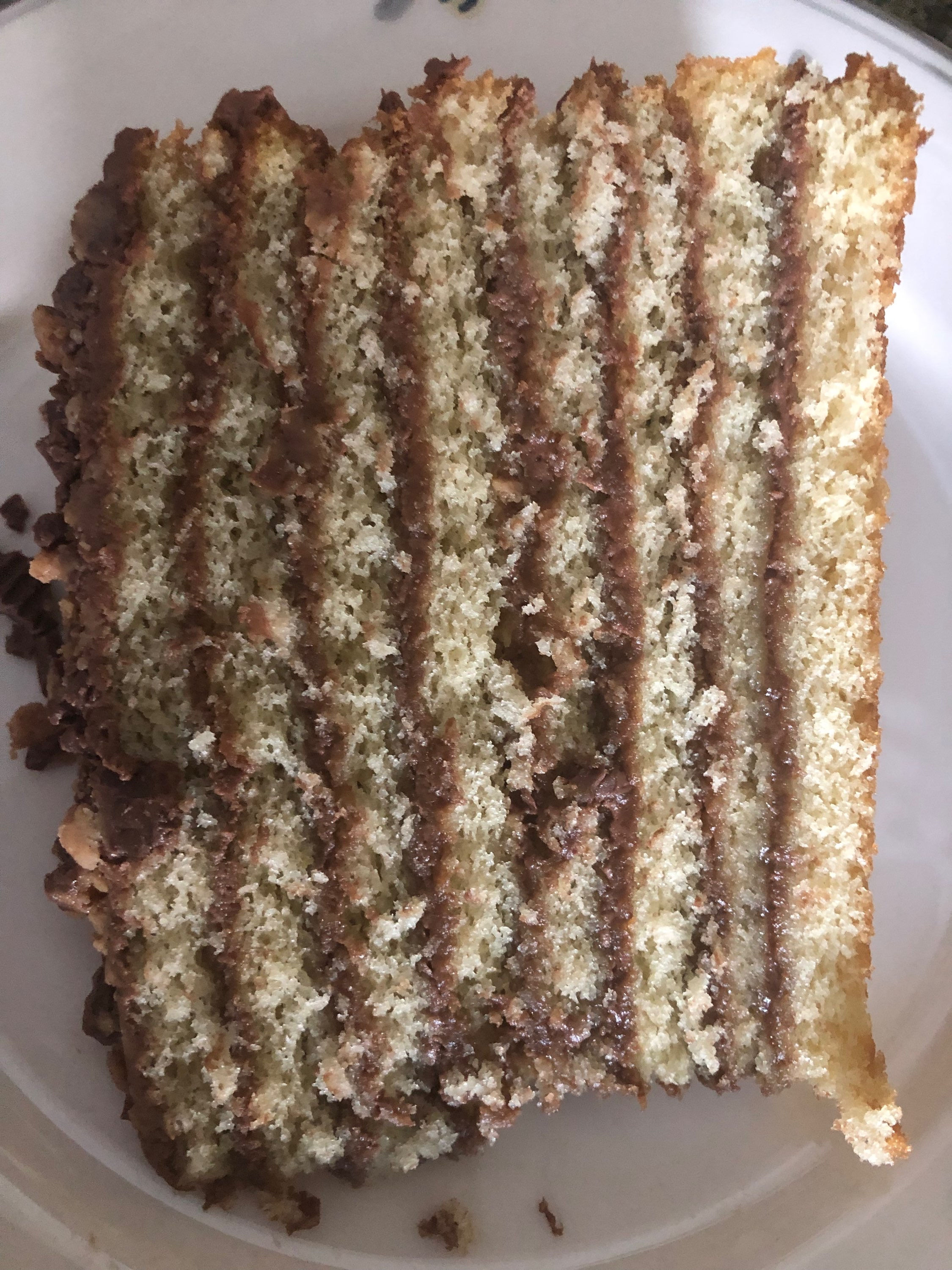 Undecorated Smith Island Vanilla w/ Chocolate Cream Cheese Buttercream