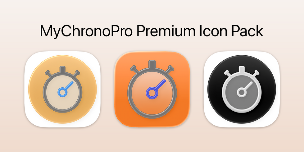 iOS Stopwatch App with Premium Icons Pack