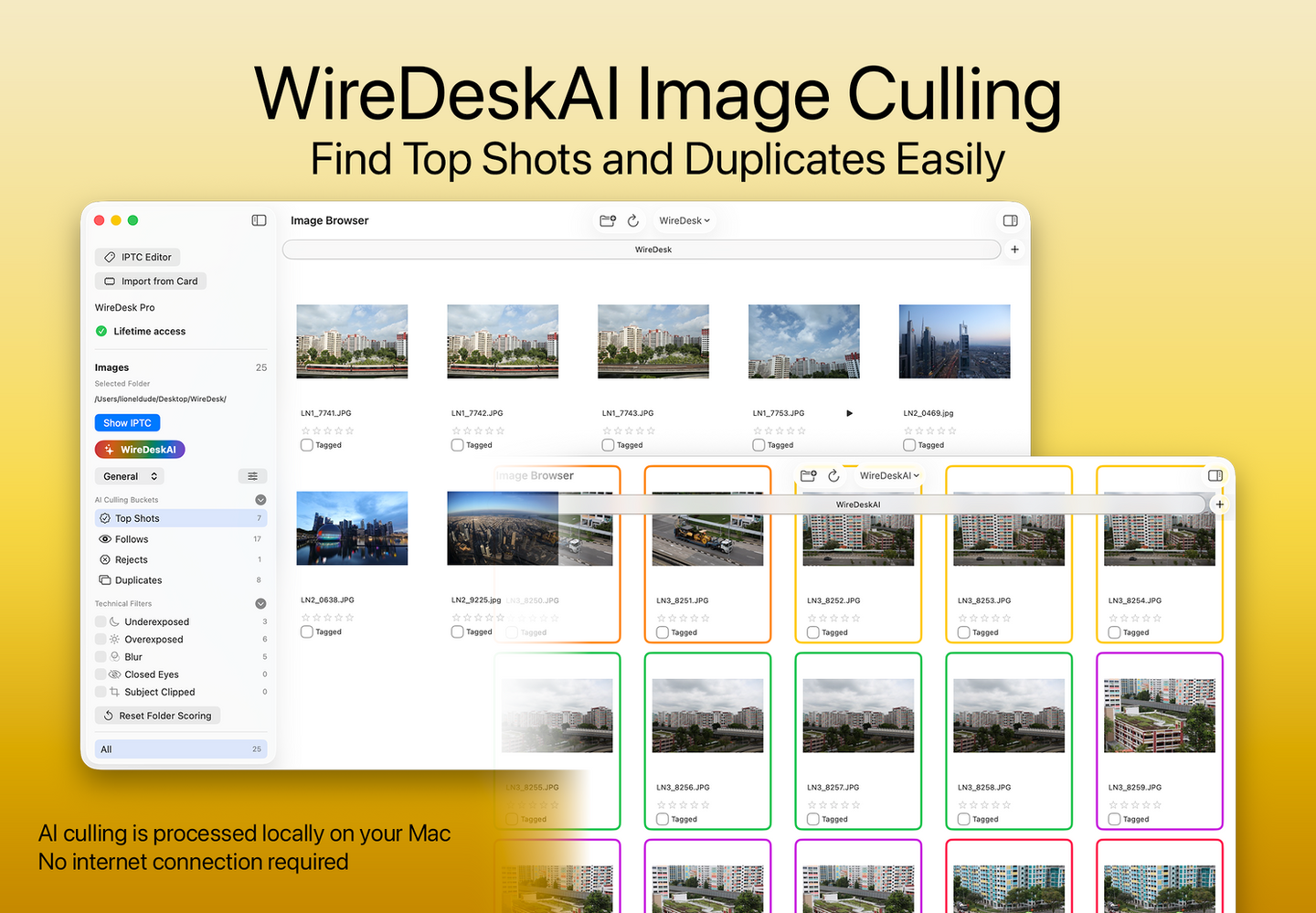 WireDeskAI Image Culling