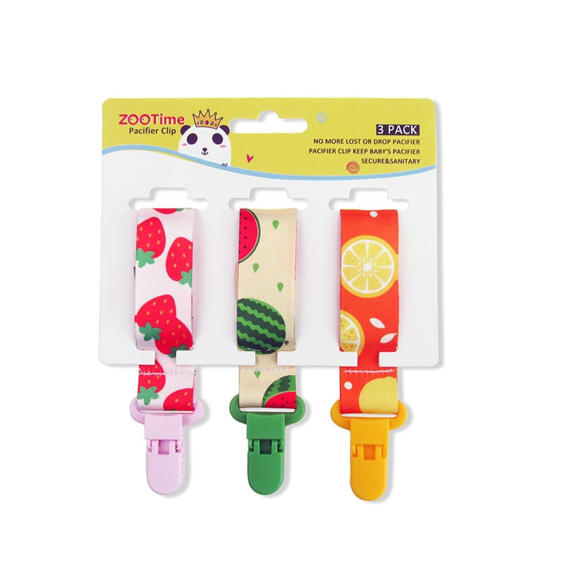 Thumbnail: Cartoon Pattern Baby Pacifier Teether Pack of Three
