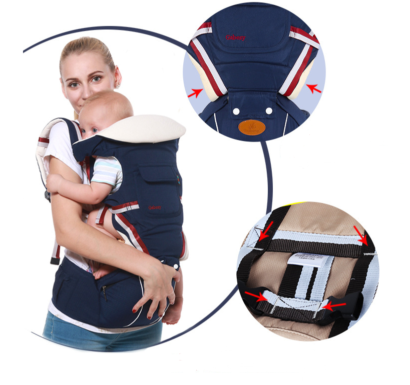 Thumbnail: Breathable Multi-Functional Baby Carrier and Waist Seat
