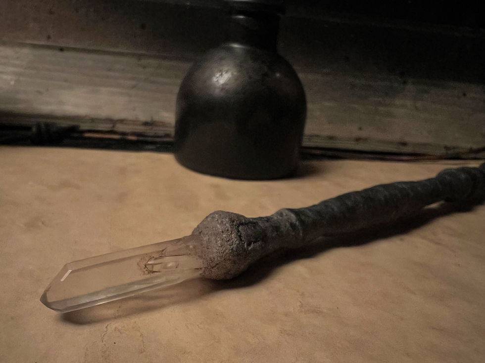 Thumbnail: Handcarved wooden ink dip pen magic wand calligraphy writting tools