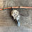 Thumbnail: Crow skull necklace Smoky Quartz
