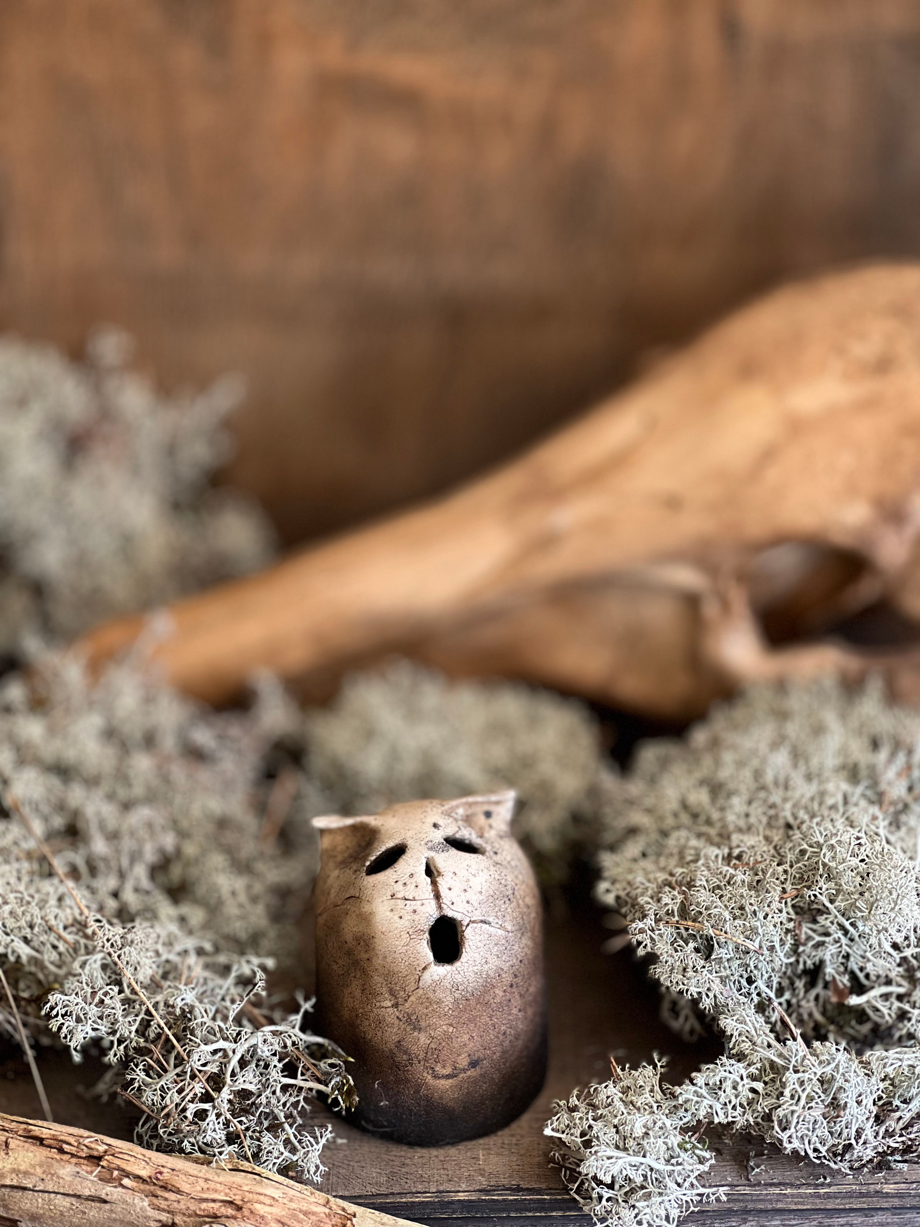 grimmalkin cold porcelaine sculpture cat ghost