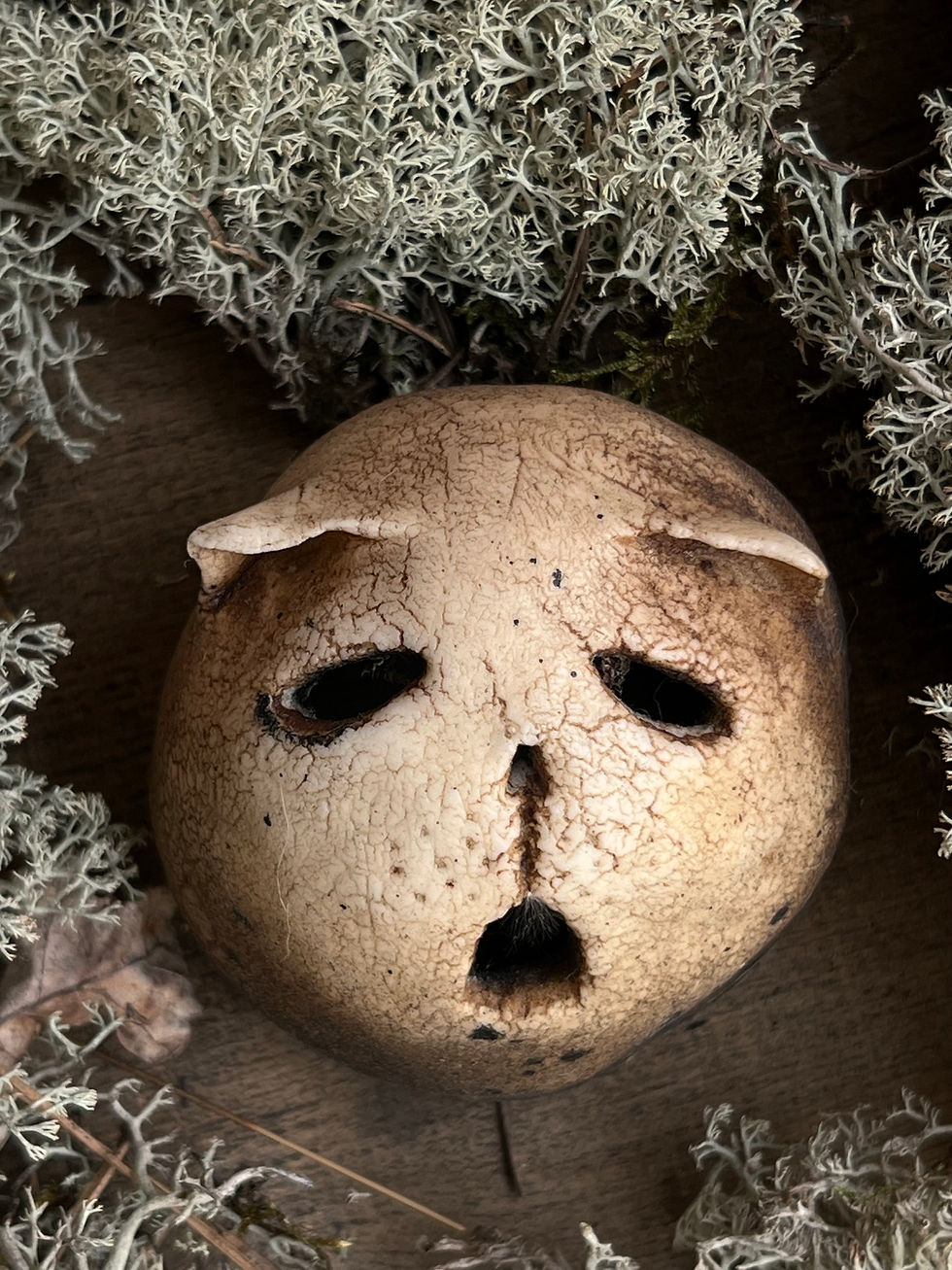 Thumbnail: grimmalkin cold porcelaine sculpture cat ghost