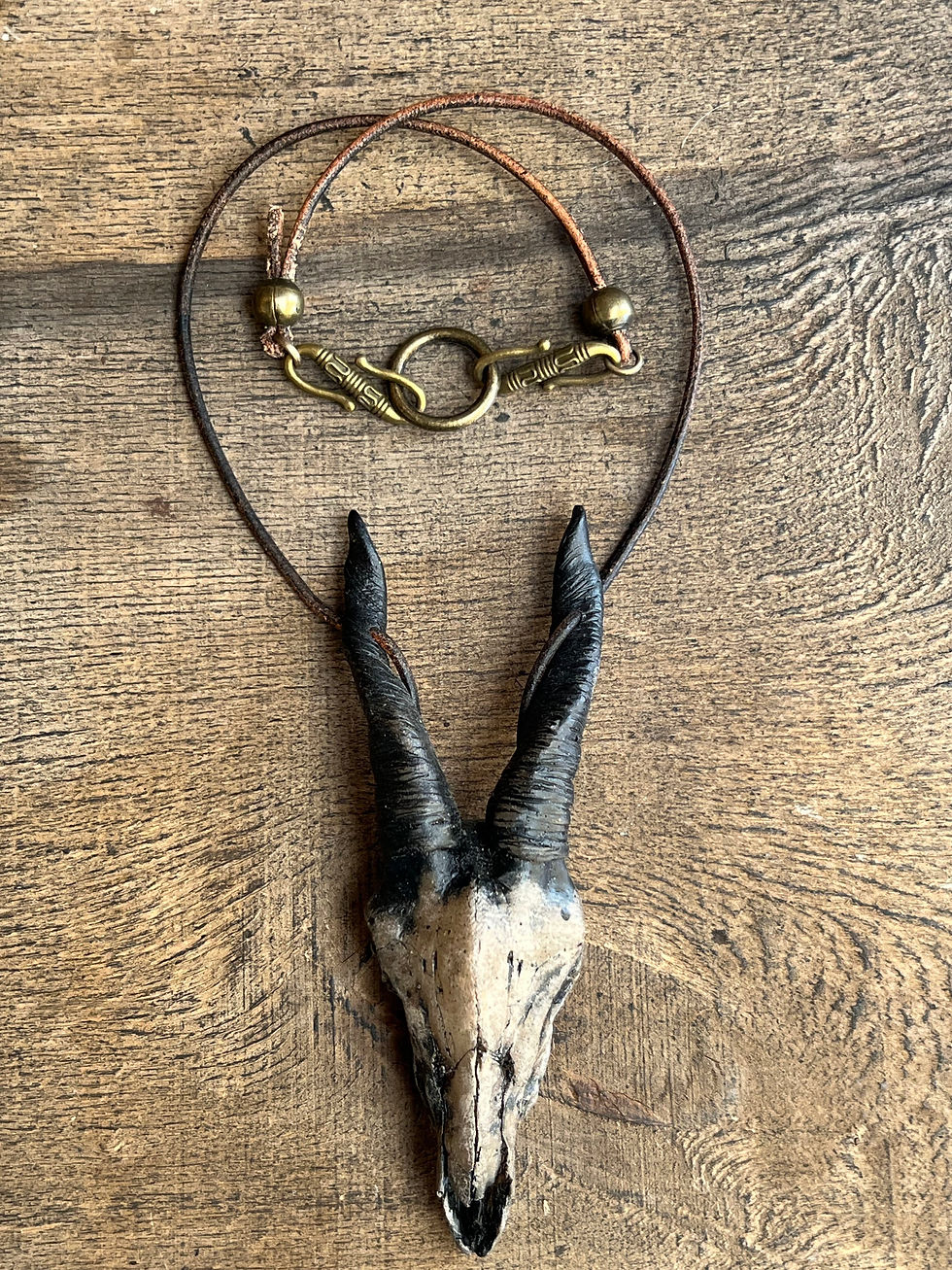 Thumbnail: Goat skull necklace