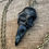 Thumbnail: Crow skull necklace Obsidian