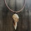 Thumbnail: Crow skull necklace Natural Quartz