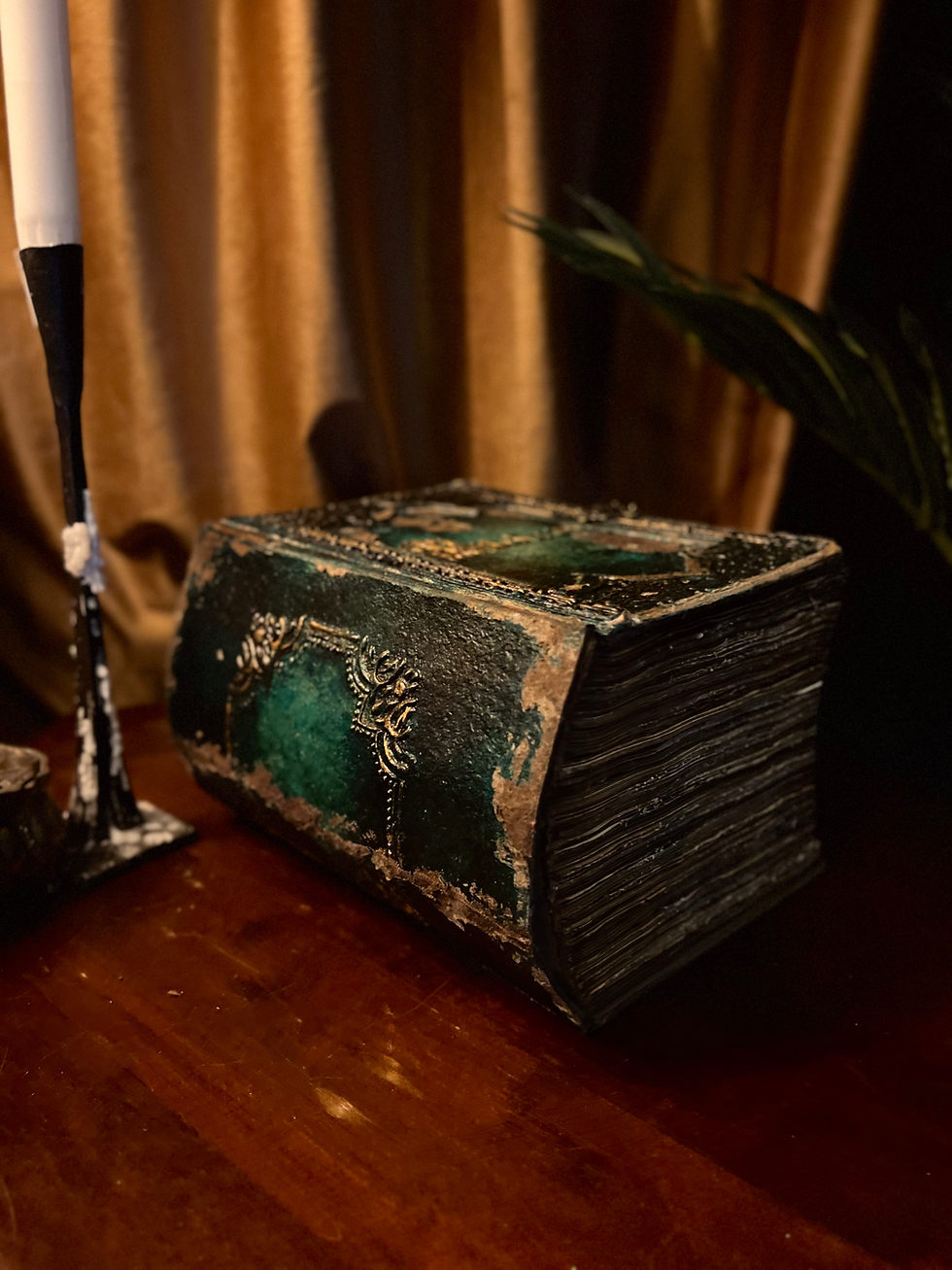 Thumbnail: Grimoire / Book of Shadows Smaragd 