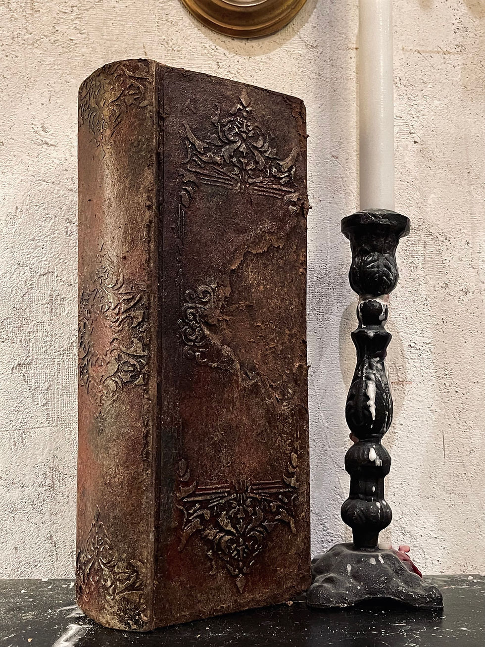 Thumbnail: handmade grimoire journal book of shadows