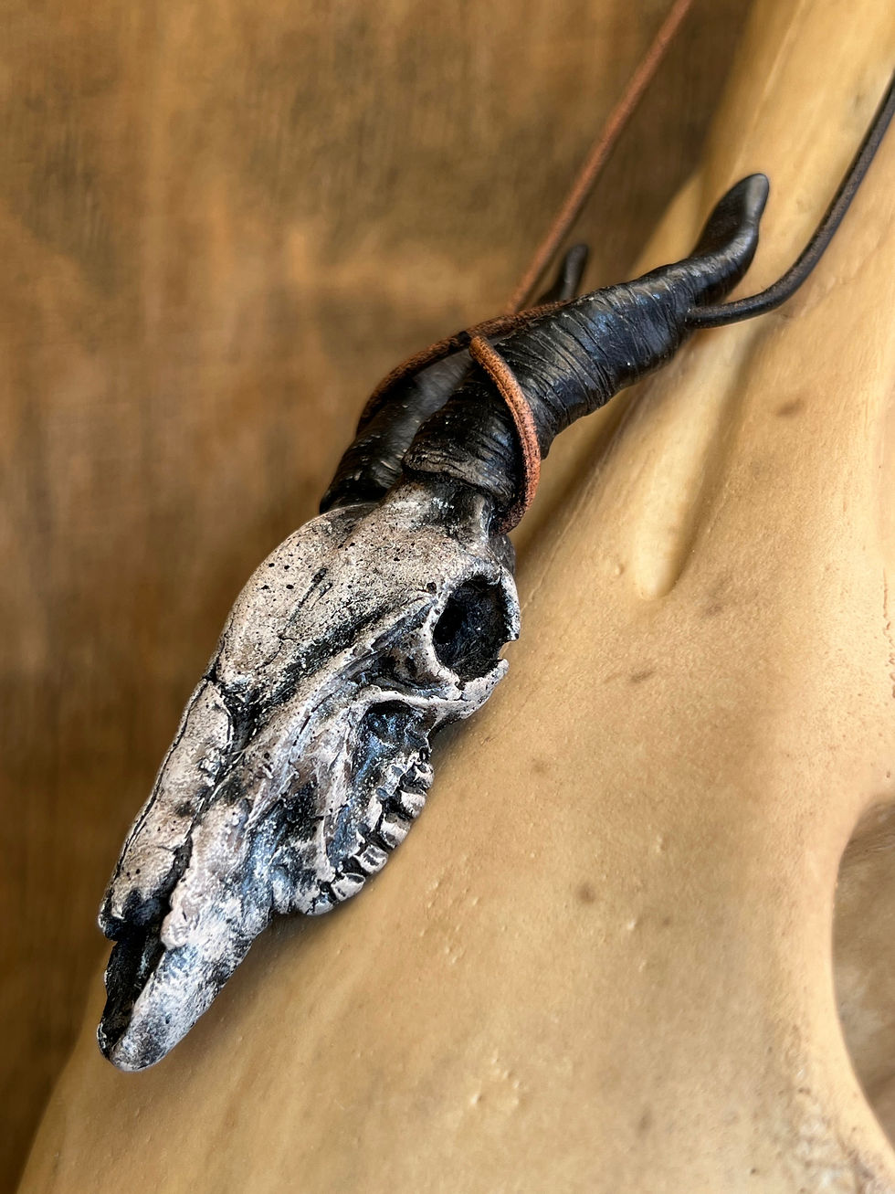 Thumbnail: Goat skull necklace