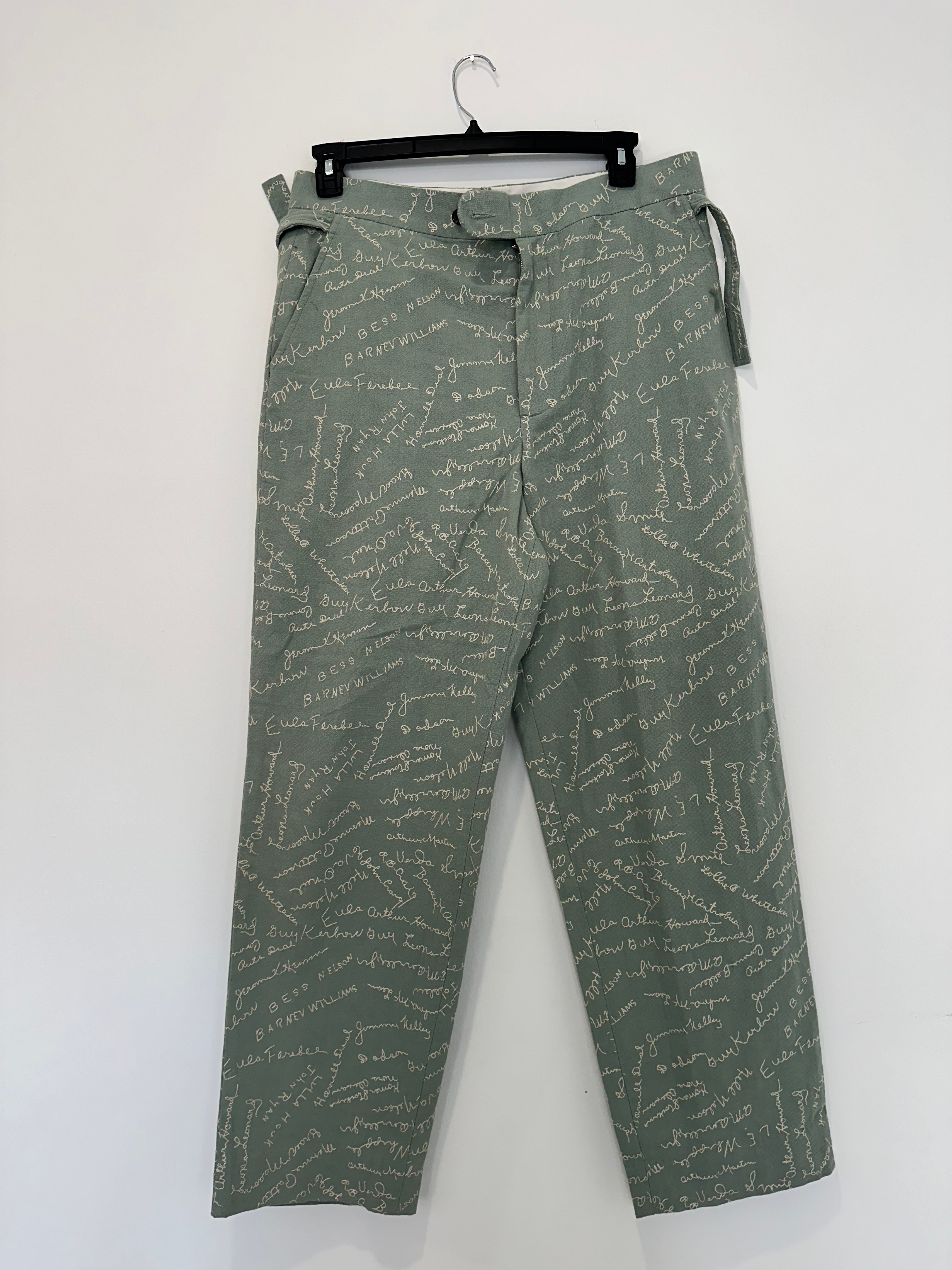 BODE POWDER SIGNATURE LINEN-COTTON PANTS