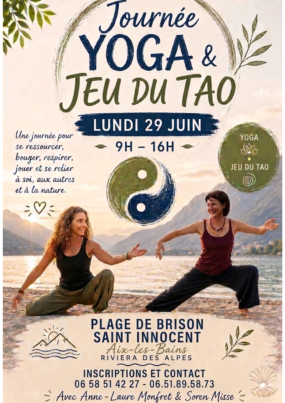 S'aligner avec le Flux : Yoga, Jeu du Tao & Sagesse ancestrale au bord du lac
