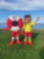 RLSS - Lifeguards mascot - Perry Man and Club Mascot Belle Bennett