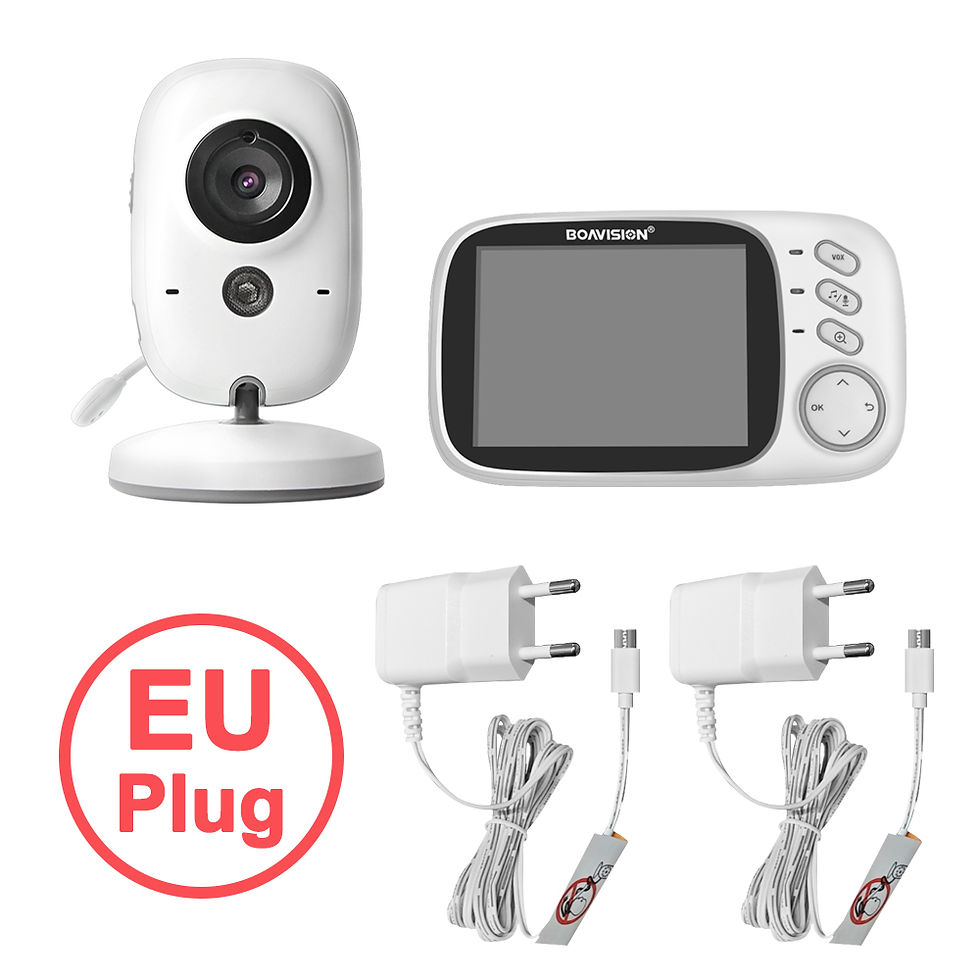 Thumbnail: VB603 Video Baby Monitor 2.4G Wireless With 3.2 Inches LCD 2 Way Audio Talk Nigh