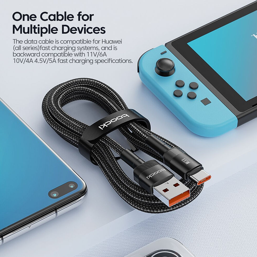 Thumbnail: Toocki USB Type C Cable Fast Charging USB C Charger Cord For iPhone 15 14 13 12 
